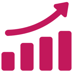 Growth chart icon